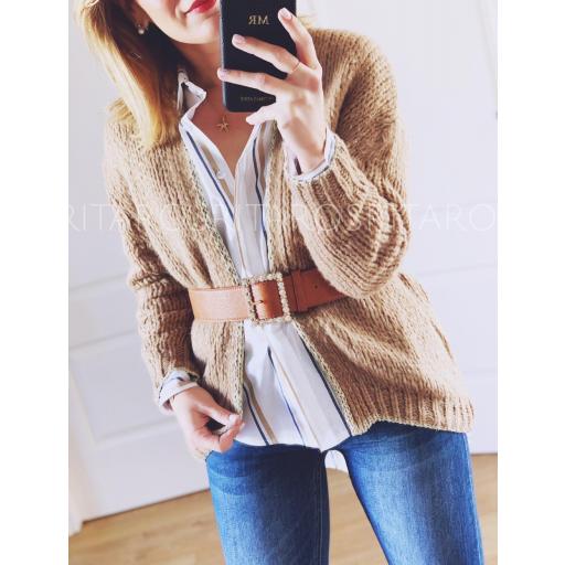 Cárdigan Ribete Dorado (Ref.1886) [2]