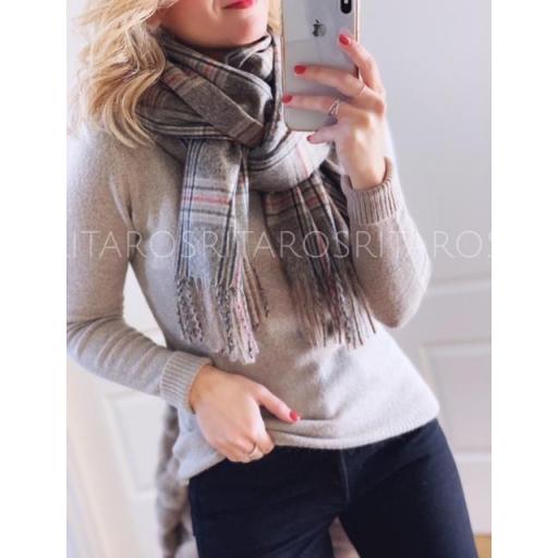 Bufanda Cashmere Cuadros (Ref.1779)