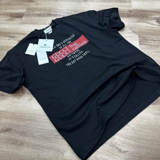 Camiseta Gcc 098/ Negro/ estampado grafico/ Oversize