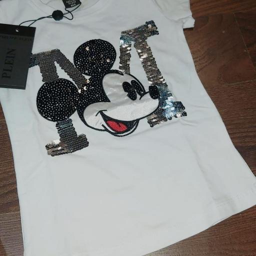 Camiseta Mickey lentejuela PP. [1]