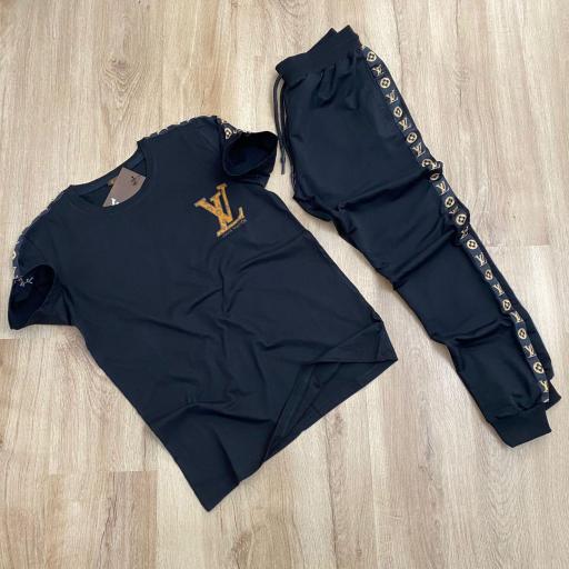 Chandal VL/ camiseta y pantalon/ color negro