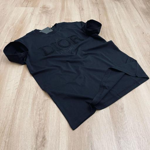 Camiseta DR negra/ bordada y afelpada. MO [0]