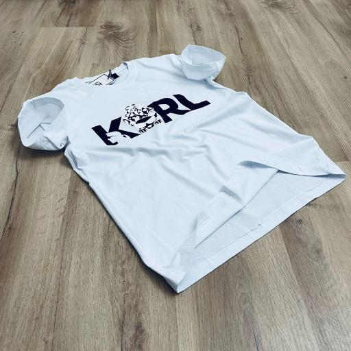 Camiseta KRL/ blanca estampada. MO