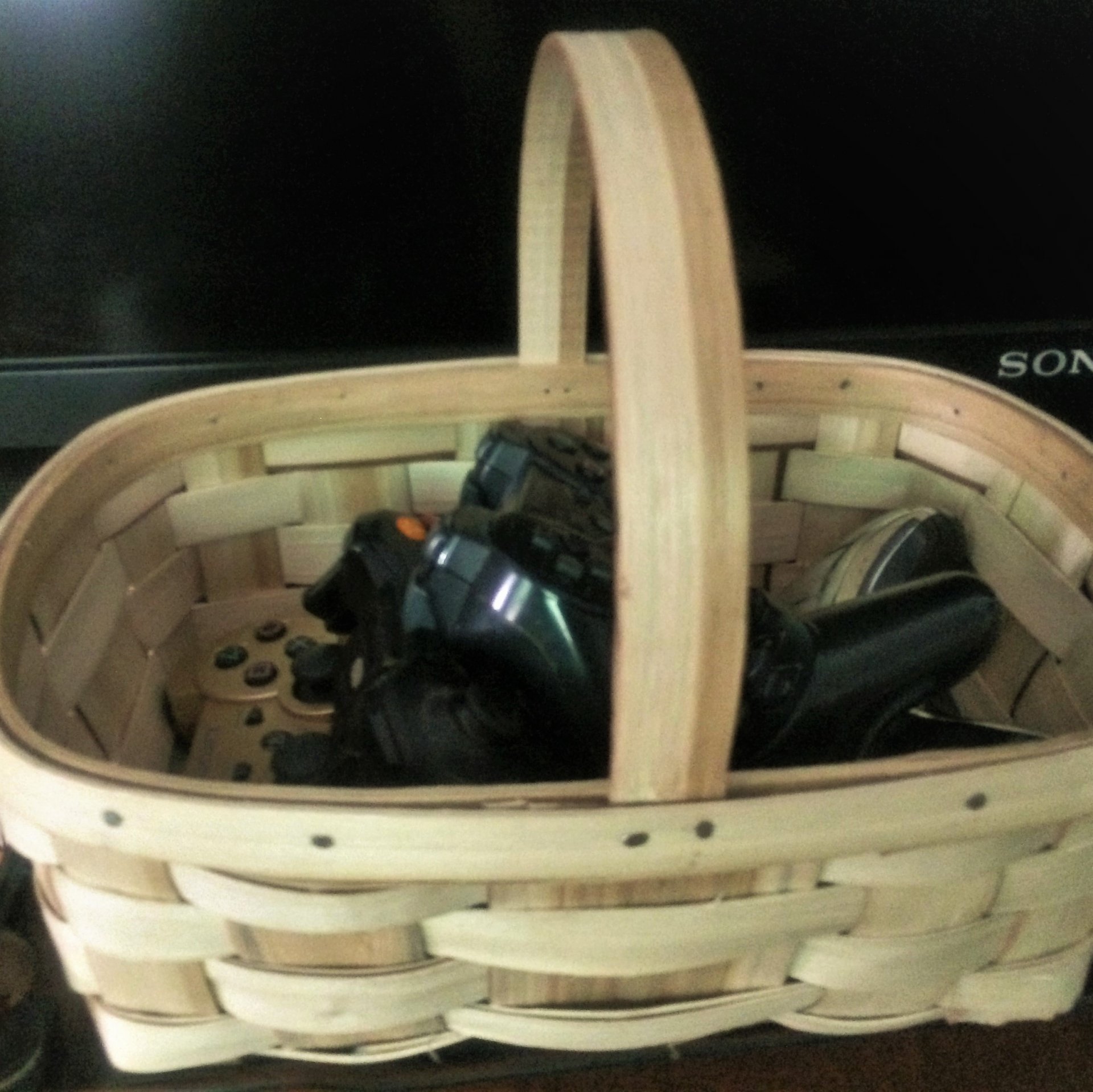 cesta de castaño para setas