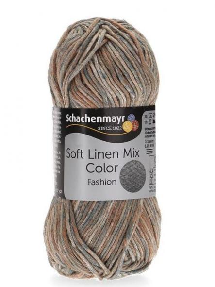 Soft Linen Mix color 86 marron matizado