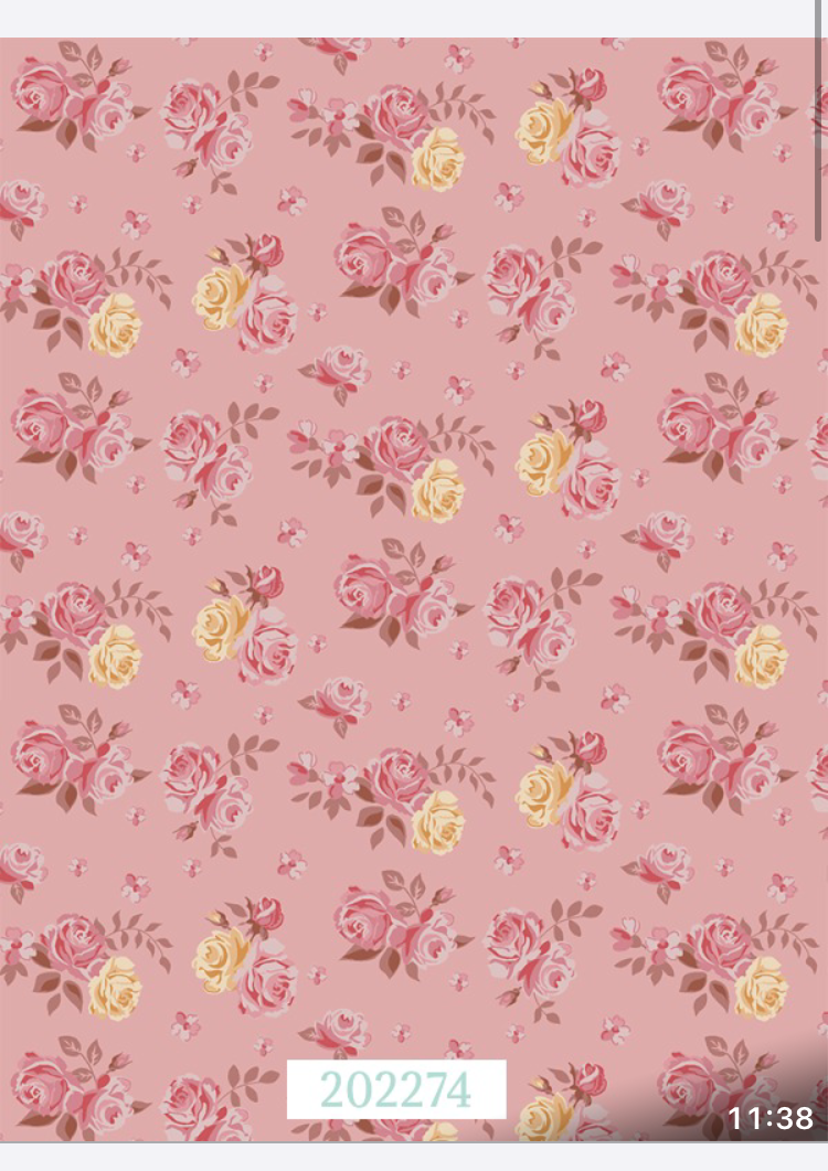 Tela de patchwork colección Floral Blush Blossom