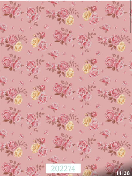 Tela de patchwork colección Floral Blush Blossom
