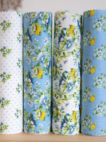 Tela de patchwork colección Blue Floral [1]