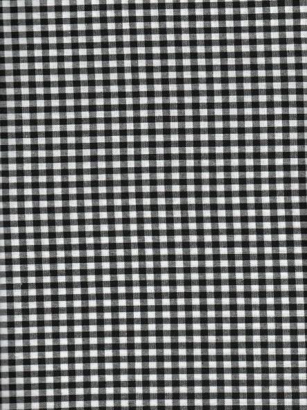 Tela de patchwork colección Vichy cuadro mediano - Negro [0]