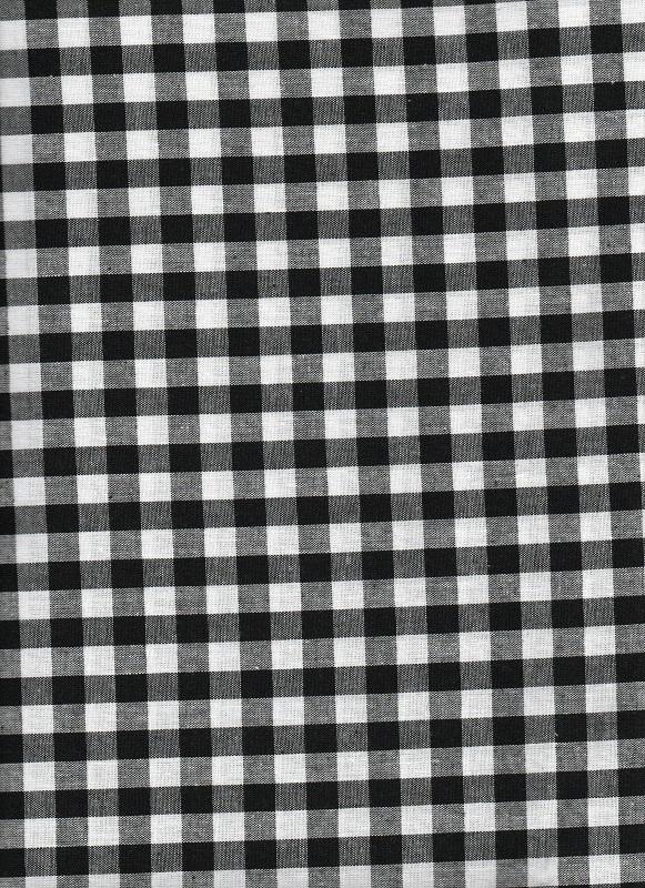 Tela de patchwork colección Vichy cuadro grande - Negro
