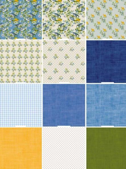 Tela de patchwork colección Blue Floral [2]