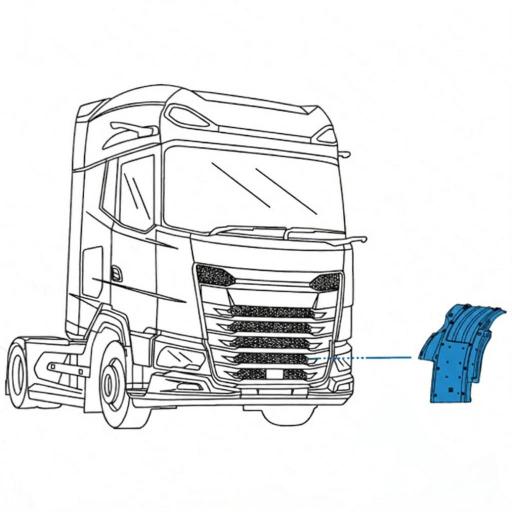 GUARDABARROS DELANTERO IZQDO. DAF XF, XG Y XG+ 2021 [4]