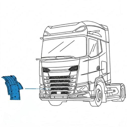 GUARDABARROS DELANTERO DCHO. DAF XF, XG Y XG+ 2021 [4]