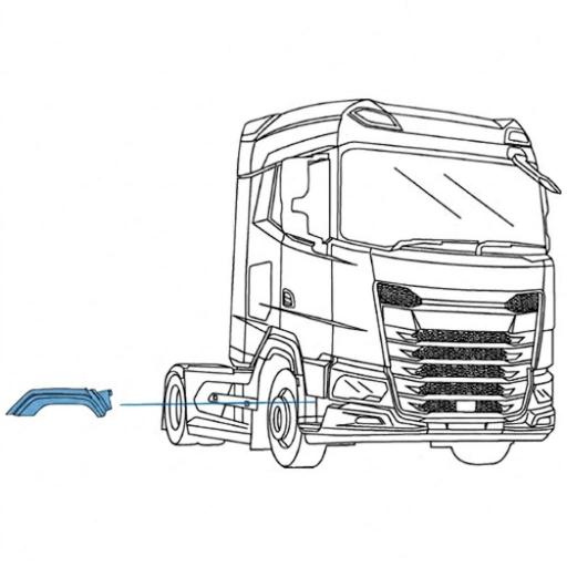 GUARDABARROS DELANTERO DCHO. DAF XF, XG Y XG+ 2021 [3]