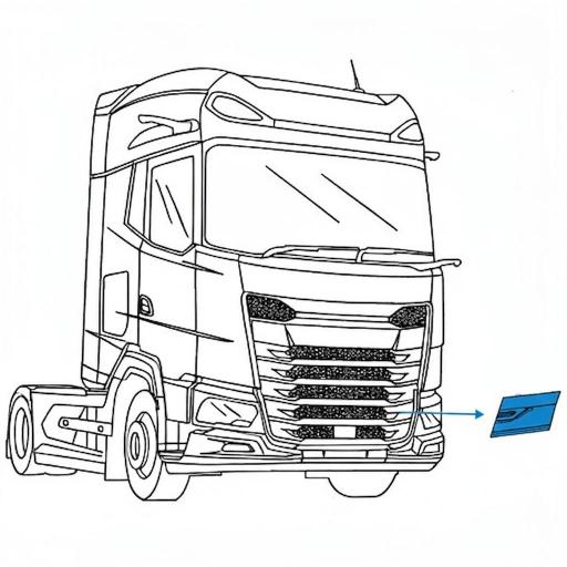 TAPA IZQDA. CALANDRA INFERIOR DAF XF, XG Y XG+ 2021 [2]