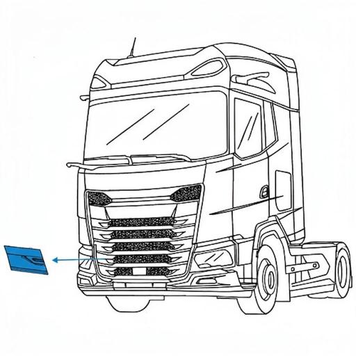 TAPA DCHA. CALANDRA INFERIOR DAF XF, XG Y XG+ 2021 [2]