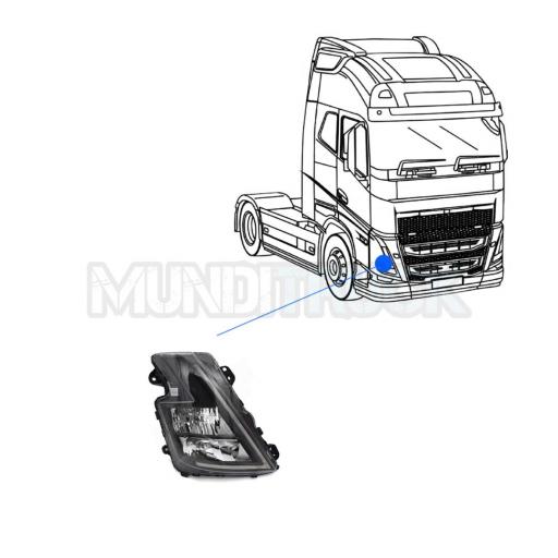 FARO DCHO. ELECTRICO NEGRO VOLVO FH5 2021 [2]