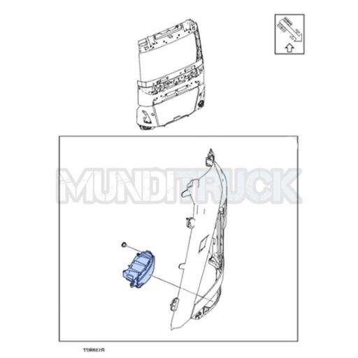 FARO ANTINIEBLA Y LARGO ALCANCE IZQDO. LED NEGRO VOLVO FH5 2021 [2]