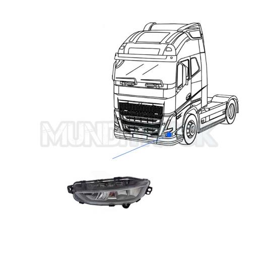 FARO ANTINIEBLA IZQDO. LED NEGRO VOLVO FH5 2021 [1]