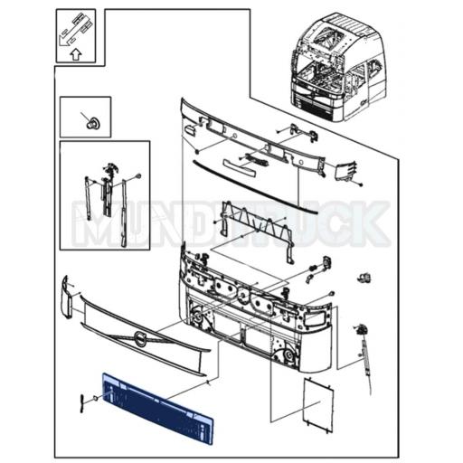 REJILLA FRONTAL CALANDRA SUPERIOR VOLVO FH5 2021 [3]