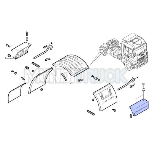 CUBRE GUARDABARROS IZQDO. TRASERO PARTE DELANTERA - IVECO (VARIOS MODELOS) [1]