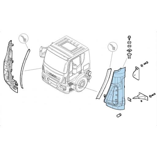 DEFLECTOR DE AIRE IZQDO. IVECO EUROCARGO [3]