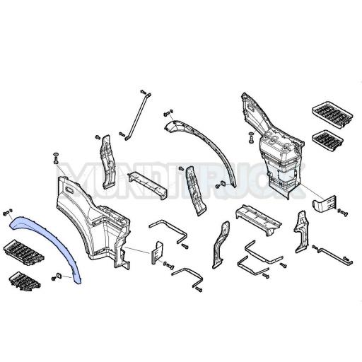 PERFIL GUARDABARROS DELANTERO DCHO. IVECO S-WAY / X-WAY [2]