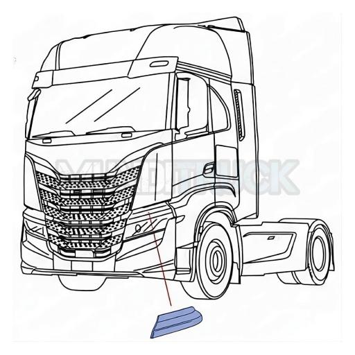 PANEL SOBRE FARO IZQDO. IMPRIMADO IVECO S-WAY AS / X-WAY AS [1]