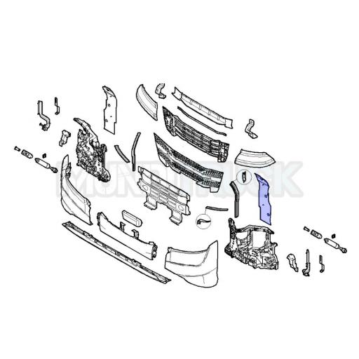 REVESTIMIENTO INTERNO PARACHOQUES IZQDO. IVECO S-WAY Y X-WAY [2]