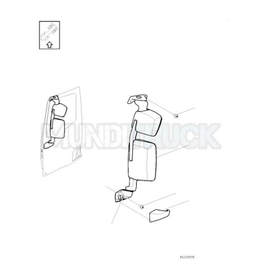 ESPEJO COMPLETO IZQDO. RENAULT T CROMADO [2]