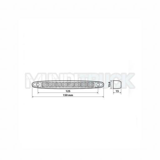 LUZ GALIBO 8 LED 12/24V ROJA [2]