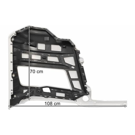 PUNTERA PARAGOLPES SUPERIOR IZQDA. CON AGUJERO LAVAFAROS IMPRIMADA MAN TGX [1]