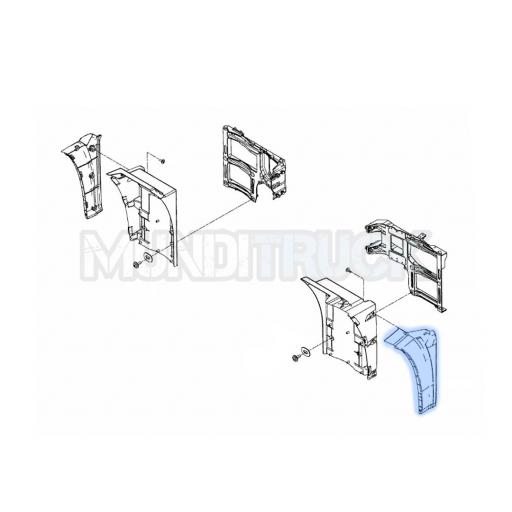 EMBELLECEDOR LATERAL GUARDABARROS IZQDO. MAN TGX 2021 [2]