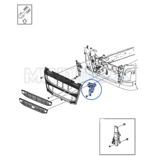SOPORTE IZQDO. CALANDRA INFERIOR VOLVO FH5 2021 [2]