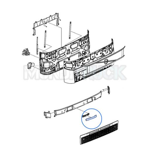 PARTE EXTERIOR MANETA AGARRADERA DCHA. PANEL FRONTAL VOLVO FH5 2021 [3]