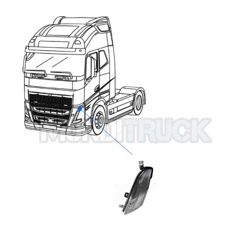 EXTENSION PROLONGADOR FARO IZQDO. VOLVO FH5 2021 [1]