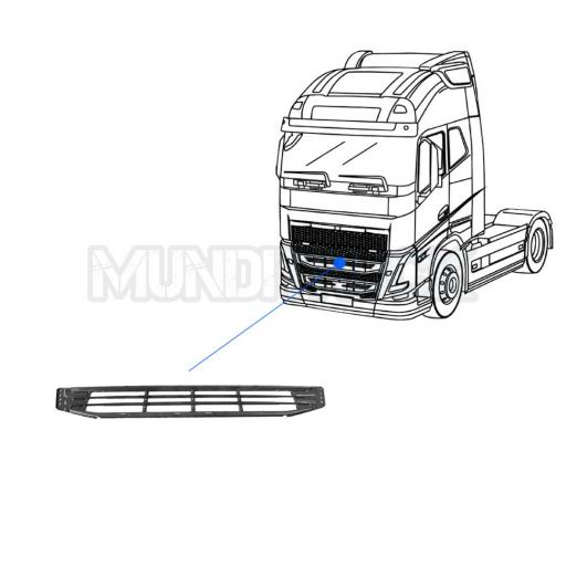 REJILLA FRONTAL SUPERIOR PARTE INTERIOR VOLVO FH5 2021 [1]