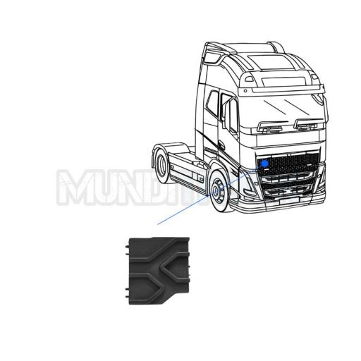 TAPON SUPERIOR REJILLA FRONTAL DCHO. VOLVO FH5 2021 [2]
