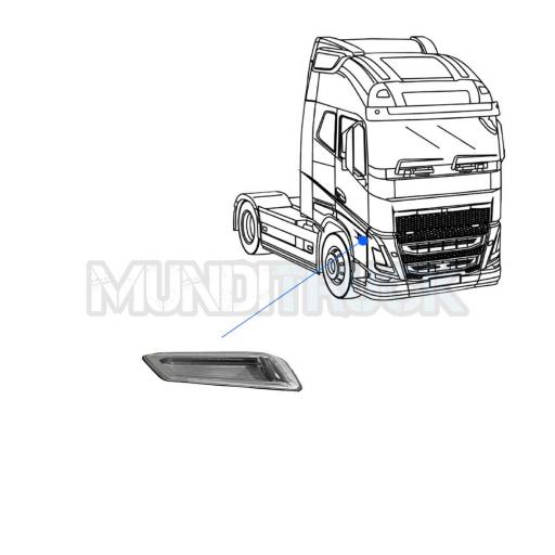 INTERMITENTE LATERAL DCHO. CROMADO VOLVO FH5 2021 / FMX / FM 2021 [1]