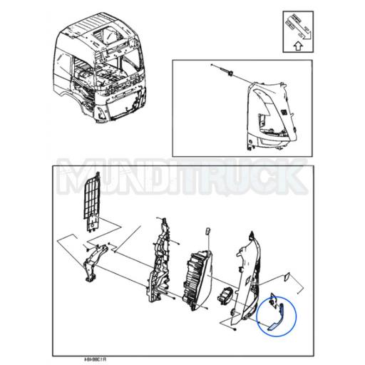 MARCO DE FARO ANTINIEBLA IZQDO. VOLVO FH5 2021 / FM 2021 [2]
