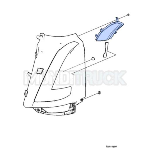 EXTENSION PROLONGADOR FARO IZQDO. NEGRO VOLVO FH5 2021 [2]