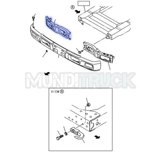 SOPORTE PARACHOQUES DCHO. ISUZU NPR P75 [1]