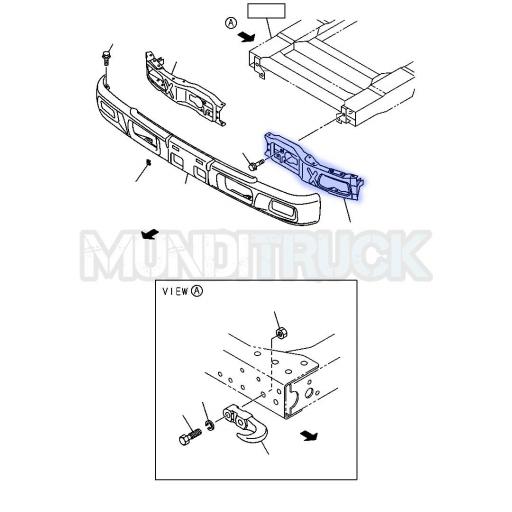 SOPORTE PARACHOQUES IZQDO. ISUZU NPR P75 [1]