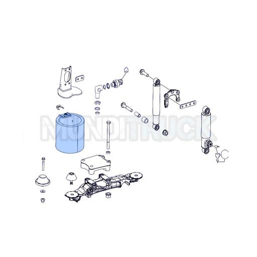 FUELLE DE SUSPENSION NEUMATICA CON PISTON DE PLASTICO MERCEDES ACTROS [1]