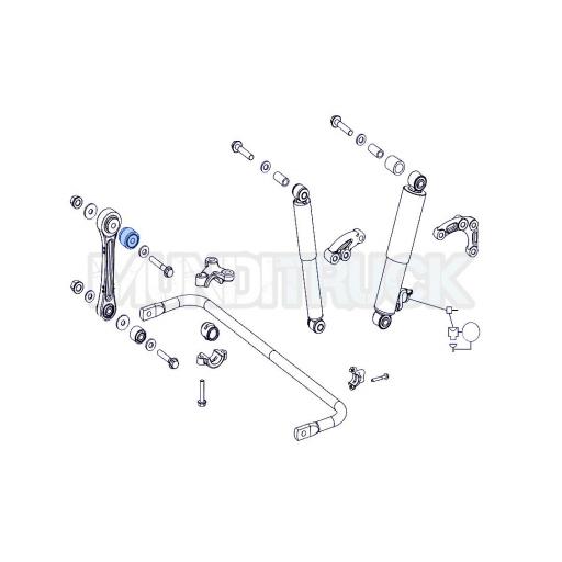CASQUILLO SILENTBLOCK SUPERIOR TIRANTE BARRA ESTABILIZADORA MERCEDES [1]