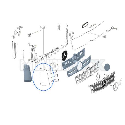 DEFLECTOR DE AIRE EXTERIOR DCHO. MERCEDES MP4 CLASSIC Y STREAM SPACE [2]
