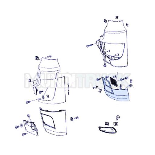 ANGULO PARACHOQUES INFERIOR IZQDO. MERCEDES GRIS [2]