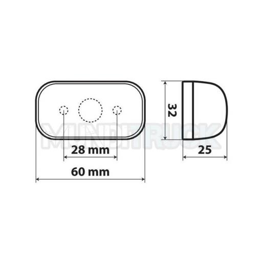 PILOTO DE POSICION MONTAJE EN SUPERFICIE 4 LED 10/30V ROJO [1]