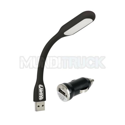 LINTERNA LED FLEXIBLE + TOMA USB [0]