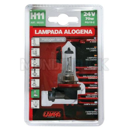 LAMPARA HALOGENA H11 24V 70W PGJ19-2 (1 PIEZA) [2]